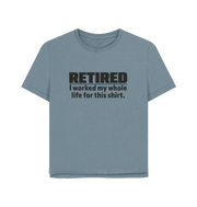 Stone Blue Retired Women's Relaxed Fit T-shirt