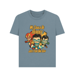 Stone Blue We Could Be Heroes Women's T-shirt