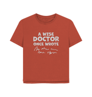Rust Wise Doctor Women's Relaxed Fit T-shirt
