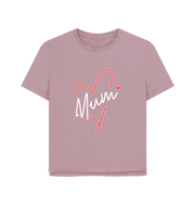 Mauve Mum Relaxed Fit Women's T-shirt