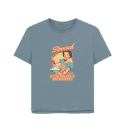 Stone Blue Stressed Women's Relaxed Fit T-shirt