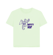 Pastel Green Hippety Hop Women's Relaxed Fit T-shirt