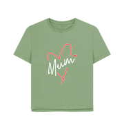 Sage Mum Relaxed Fit Women's T-shirt