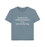 Stone Blue Printed T-shirt