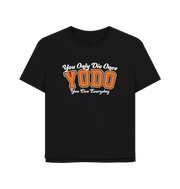 Black Yodo Women's Relaxed Fit T-shirt