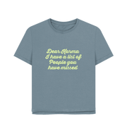 Stone Blue Dear Karma Women's Relaxed Fit T-shirt