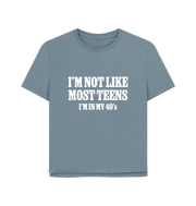 Stone Blue Printed T-shirt