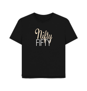 Black Nifty Fifty Women's Relaxed Fit T-shirt