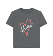 Slate Grey Mum Relaxed Fit Women's T-shirt