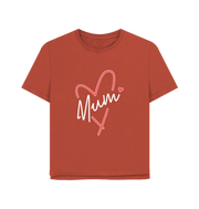 Rust Mum Relaxed Fit Women's T-shirt