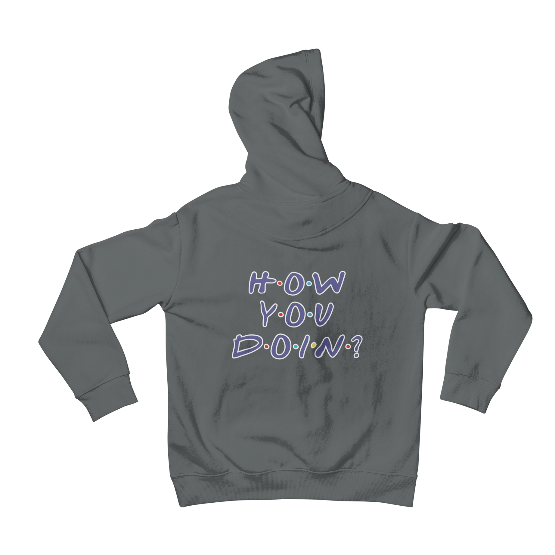 Get ready to channel your inner Joey Tribbiani with our "How you doin" Friends-inspired back print hoodie. This teevolution piece is a must-have for any fan of the iconic TV show. Grab yours now and let the world know just how smooth you are!