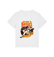 white music t-shirt with the graphic of a woman in her underwear and the slogan 'welcome to rosies'