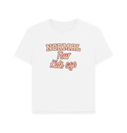 White Normal Four Women's Relaxed Fit T-shirt