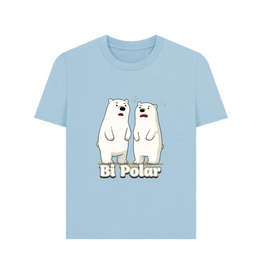 Milky Blue Printed T-shirt