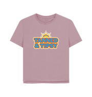 Mauve Tanned And Tipsy Women's Relaxed Fit T-shirt