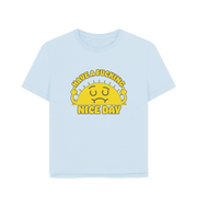Sky Blue Printed T-shirt