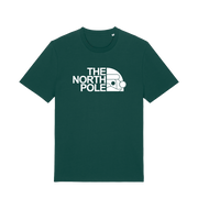 green christmas t-shirt with the slogan 'the north pole'