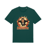 green music t-shirt with the graphic of a man and the slogan 'pressure pushing down on me'