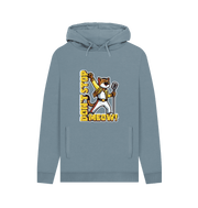 Stone Blue Don't Stop Meow Men's Hoodie