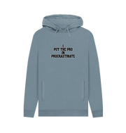 Stone Blue Procrastinate Men's Hoodie