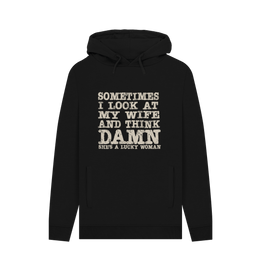 Black Lucky Woman Men's Hoodie