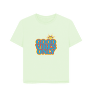 Pastel Green Good Vibes Women's Relaxed Fit T-shirt