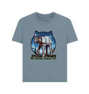 Stone Blue Star Paws Women's T-shirt