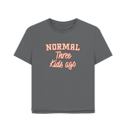 Slate Grey Normal Three Women's Relaxed Fit T-shirt