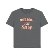 Slate Grey Normal Four Women's Relaxed Fit T-shirt