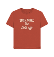 Rust Normal Two Women's Relaxed Fit T-shirt