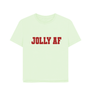 Pastel Green Jolly AF Women's Relaxed Fit T-shirt