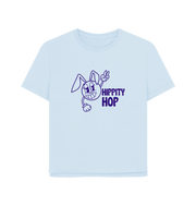 Sky Blue Hippety Hop Women's Relaxed Fit T-shirt
