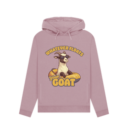 Mauve Floats Your Goat Women's Hoodie