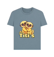 Stone Blue Printed T-shirt