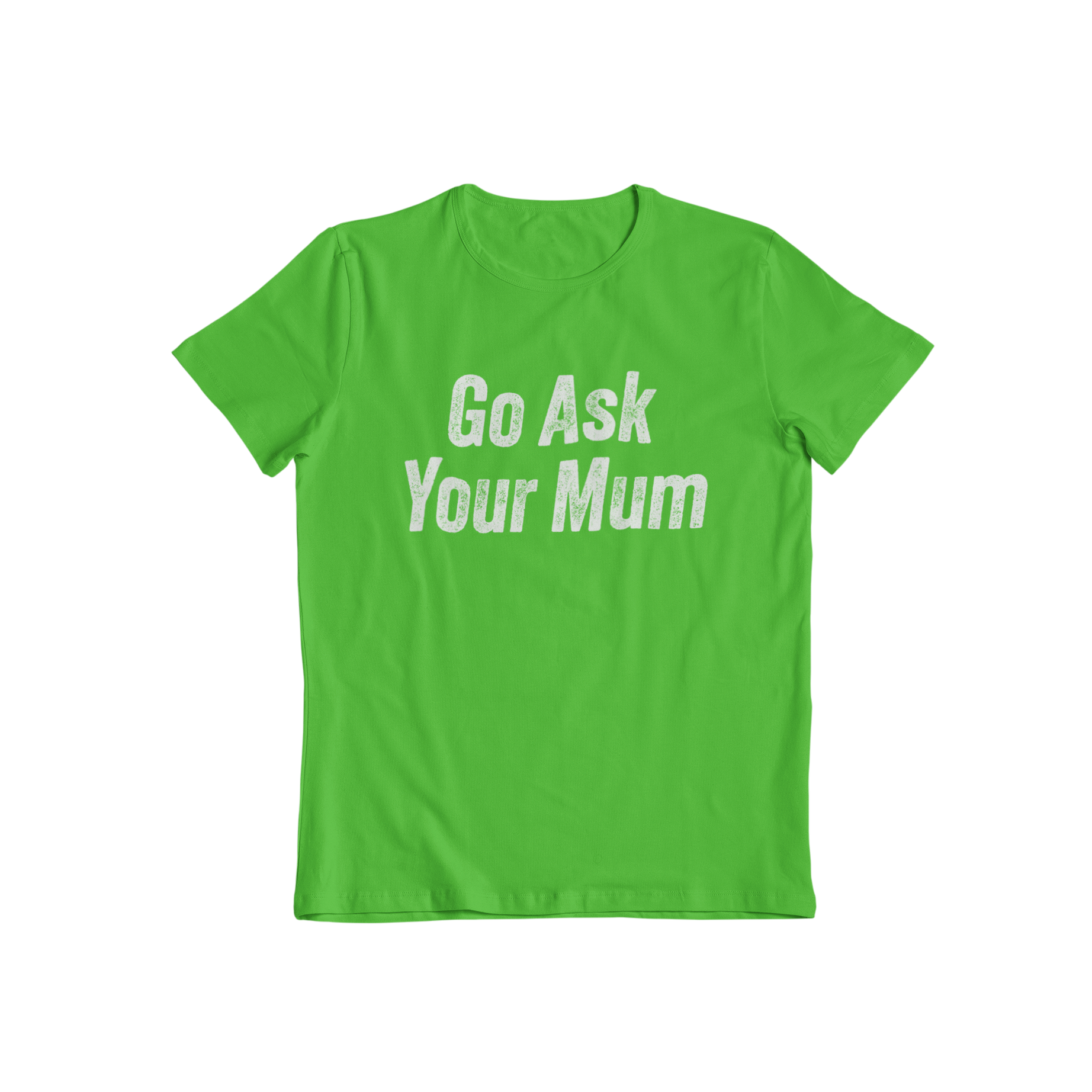 This Ask Mum T-shirt is the perfect addition to any family wardrobe. Featuring a matching "go ask your mum" slogan, it pairs perfectly with our Ask Dad t-shirt. Show off your family's sense of humor with this fun and stylish t-shirt.
