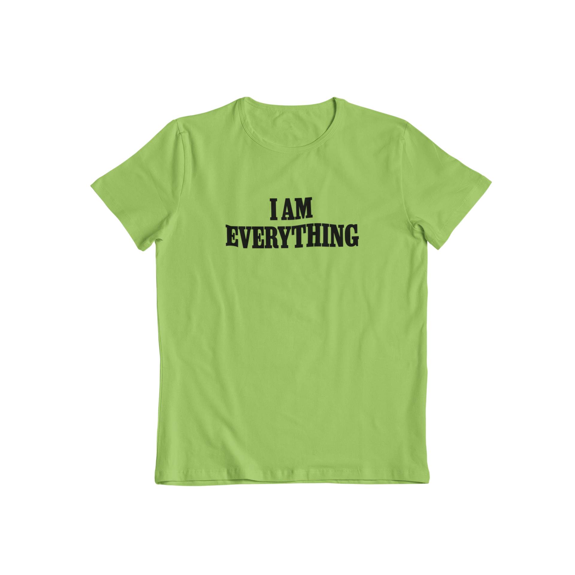 Introducing our matching slogan t-shirt, the I Am Everything T-shirt. Made with the same high quality and comfort as our I Have Everything t-shirt, this shirt is perfect for showing off your confidence and style. Get the complete look and let the world know that you truly have everything.