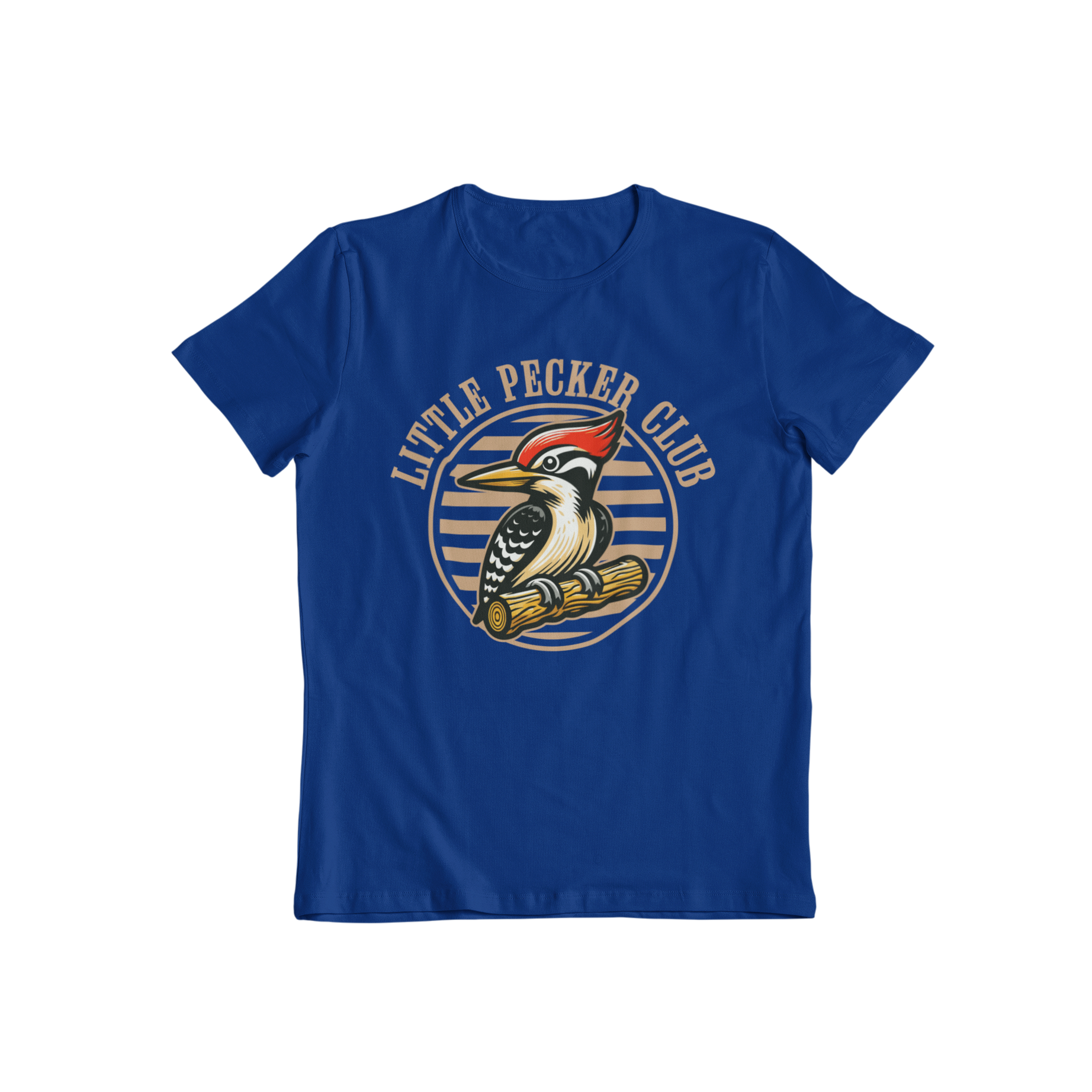Join the Little Pecker Club with this quirky t-shirt featuring a woodpecker graphic. Perfect for those with a sense of humor, this classic shirt is sure to turn heads. No need to take yourself too seriously, just have fun with it!