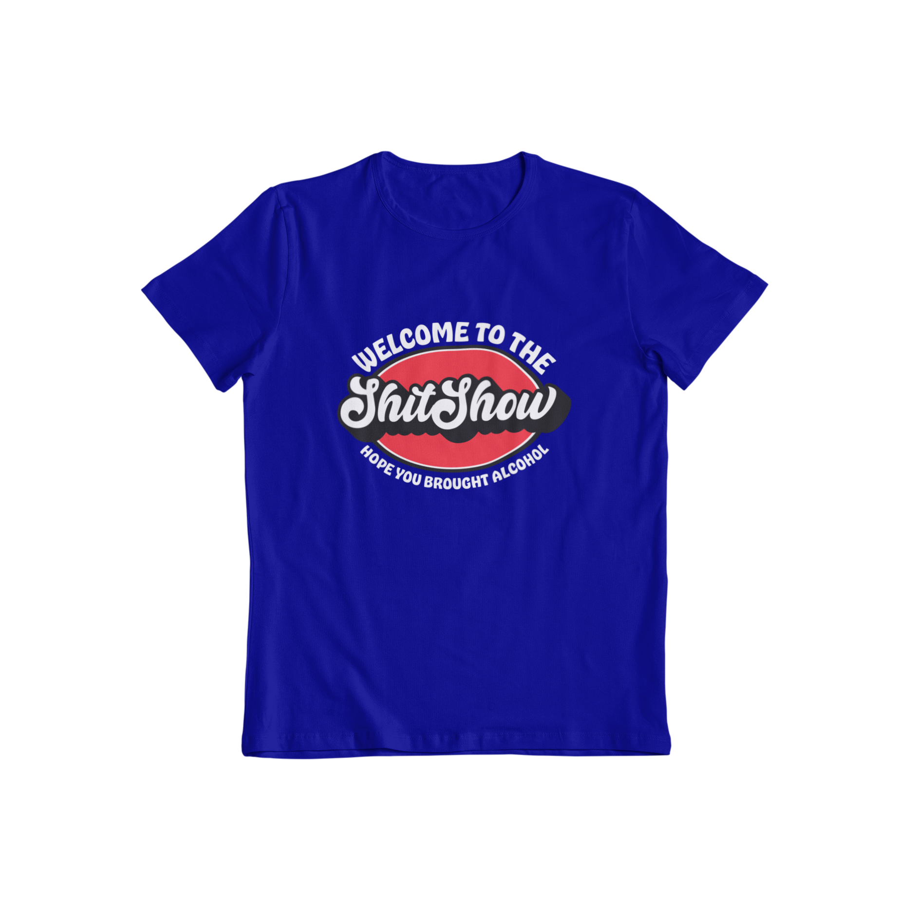 Step right up to The Shitshow T-shirt! This classic slogan tee proudly displays the phrase "welcome to the shitshow hope you brought alcohol". Perfect for anyone who likes to keep their humor light and their spirits high. (Note: Shirt does not come with alcohol)