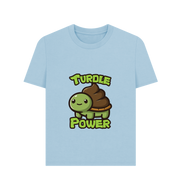 Milky Blue Printed T-shirt