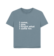 Stone Blue Printed T-shirt