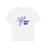 White Hippety Hop Women's Relaxed Fit T-shirt