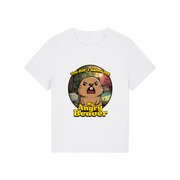 white rude t-shirt with the graphic of a beaver and the slogan 'you don't wanna see my angry beaver'