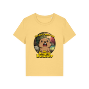 yellow rude t-shirt with the graphic of a beaver and the slogan 'you don't wanna see my angry beaver'