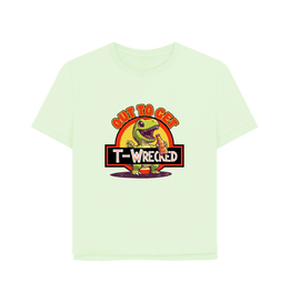 Pastel Green T-Wrecked Women's Relaxed Fit T-shirt