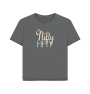 Slate Grey Nifty Fifty Women's Relaxed Fit T-shirt