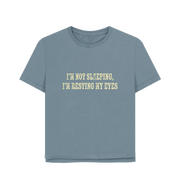 Stone Blue Printed T-shirt