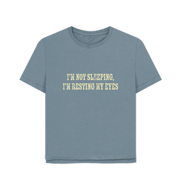 Stone Blue Printed T-shirt