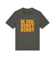 khaki slogan t-shirt inspired by the cult classic film pulp fiction