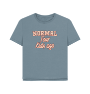 Stone Blue Normal Four Women's Relaxed Fit T-shirt