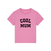 pink mum t-shirt with the slogan 'cool mum'